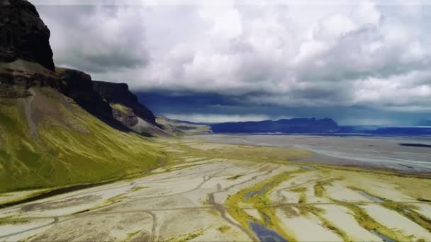 Jokulsarlon Gletsjer Omgeving Ijsland Landschappen — Stockvideo