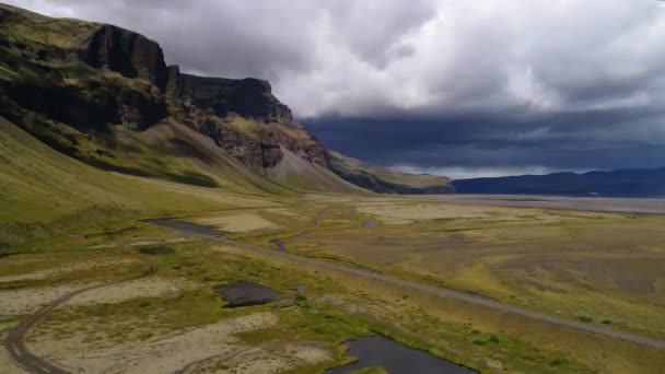 Jokulsarlon Glaciäromgivning Island Landskap — Stockvideo