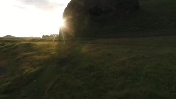 Krajobrazy Islandii Wzięte Nieba Drone — Wideo stockowe
