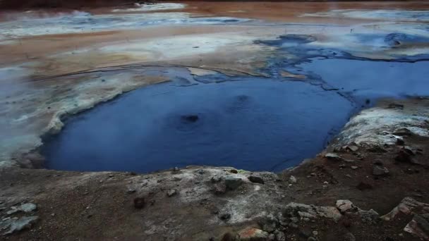 Área Geotérmica Lago Myvatn Islândia — Vídeo de Stock