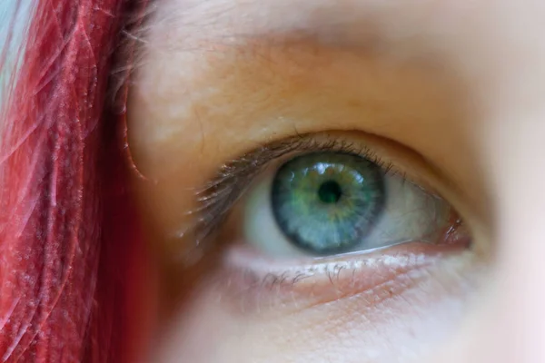 Nahaufnahme Menschlicher Blauer Augen — Stockfoto