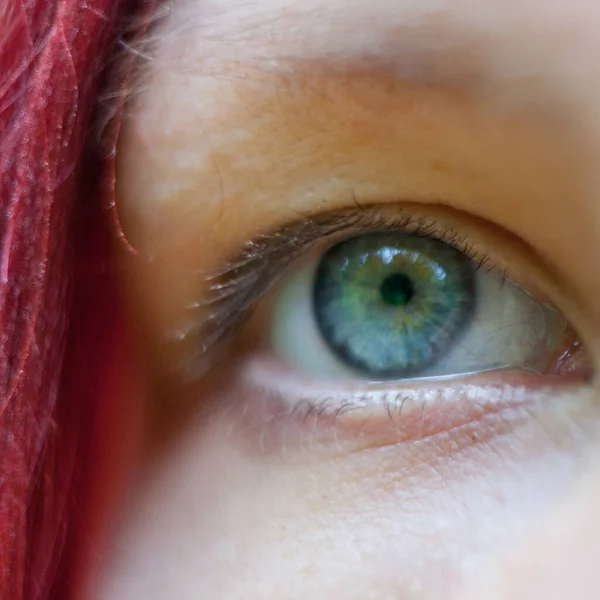 Nahaufnahme Menschlicher Blauer Augen — Stockfoto