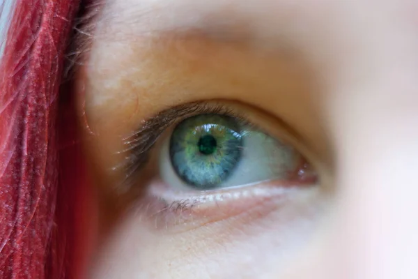 Nahaufnahme Menschlicher Blauer Augen — Stockfoto