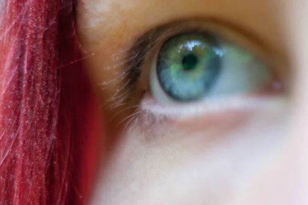 Nahaufnahme Menschlicher Blauer Augen — Stockfoto