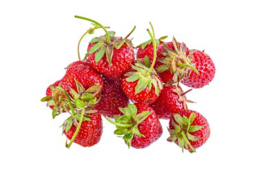 Parlak kırmızı vitaminli çilek, izole edilmiş.