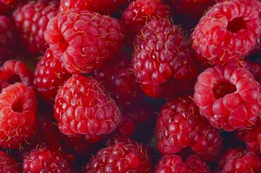 Parlak vitaminli ahududu yakın plan.