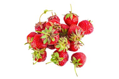 Parlak kırmızı vitaminli çilek, izole edilmiş.