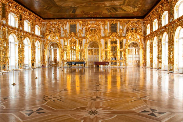 Petersburg Ρωσια Ιουνιου Εσωτερικό Του Catherine Palace Αίθουσα Χορού Ιουνίου — Φωτογραφία Αρχείου