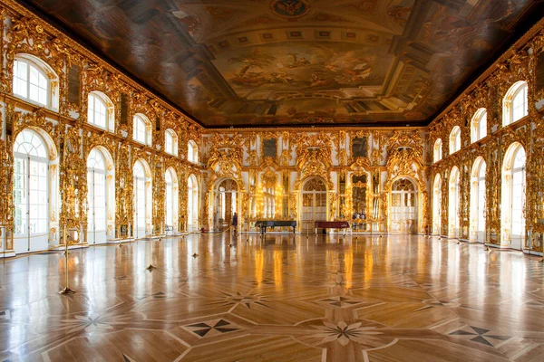 Petersburg Ρωσια Ιουνιου Εσωτερικό Του Catherine Palace Αίθουσα Χορού Ιουνίου — Φωτογραφία Αρχείου
