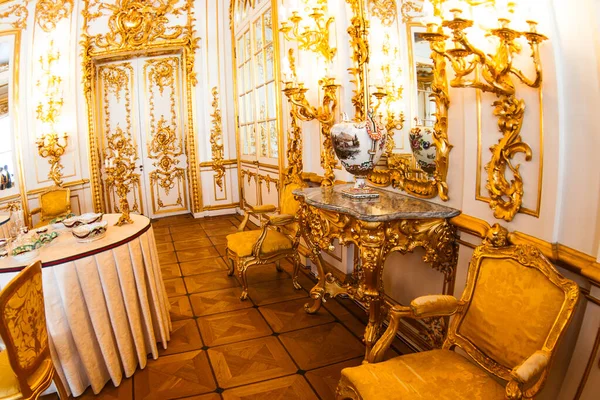 Petersburg Rusko Června Interiér Jídelny Catherine Palace Petrohradě Srpna2012 Bývalý — Stock fotografie