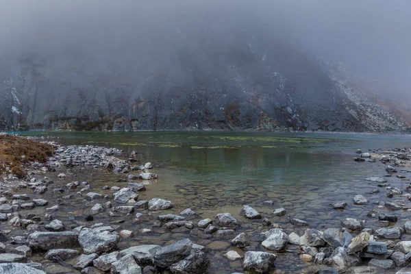 First Gokyo Lake Clear Water Nepal — Stock Photo, Image