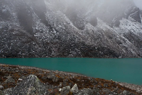 Landschap Met Gokyo Meer Met Geweldig Blauw Water Nepal — Stockfoto