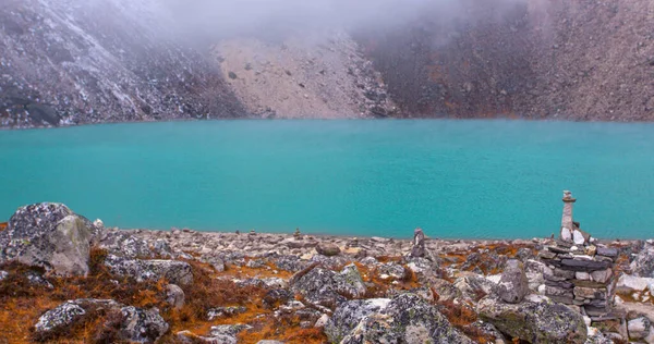 Landscape Gokyo Lake Amazing Blue Water Nepal — Stock Photo, Image