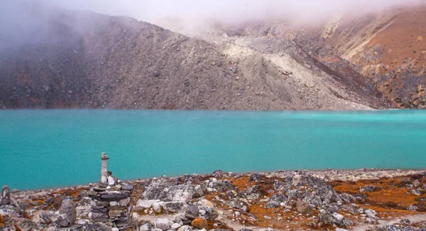 Landscape Gokyo Lake Amazing Blue Water Nepal — Stock Photo, Image