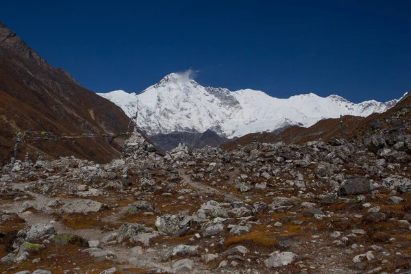 Everest Alanındaki Dağların Manzarası Nepal — Stok fotoğraf