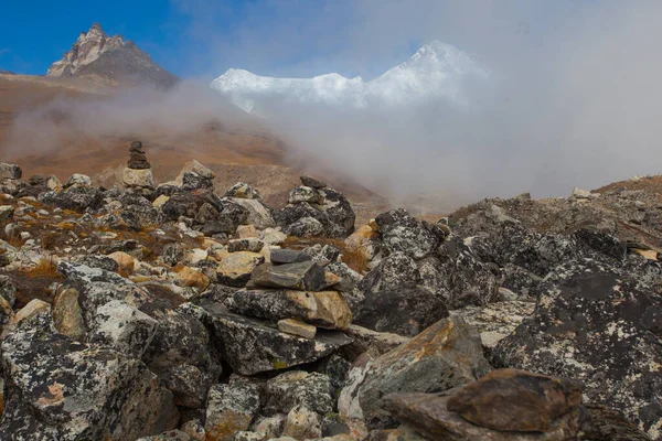 Everest Alanındaki Dağların Manzarası Nepal — Stok fotoğraf