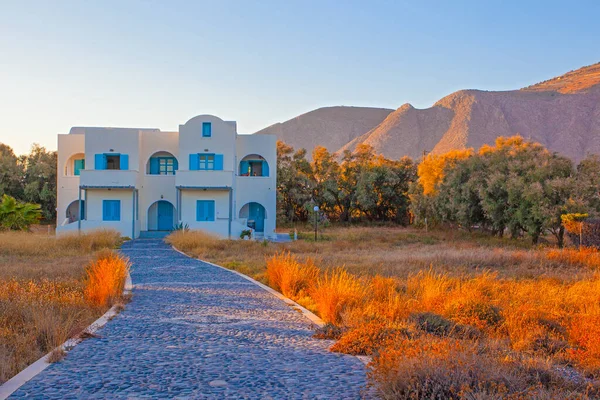 Weißes Haus Perissa Insel Santorin Griechenland — Stockfoto