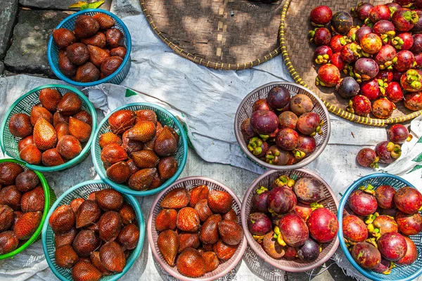 Salmões Frescos Frutos Mercado Indonésio — Fotografia de Stock
