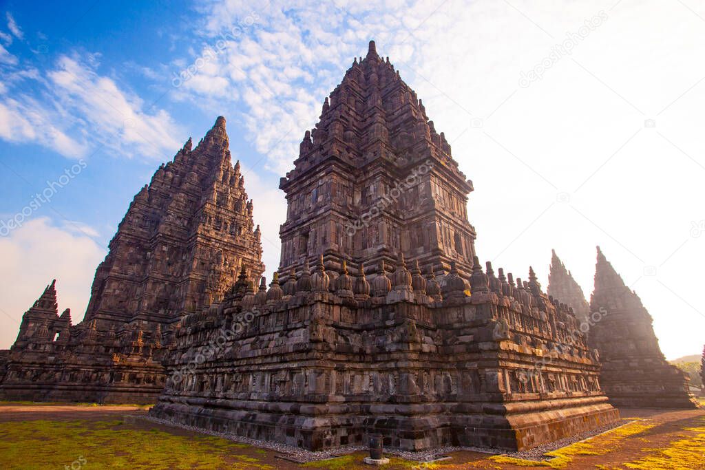 Prambanan temple at the early morning, Indonesia