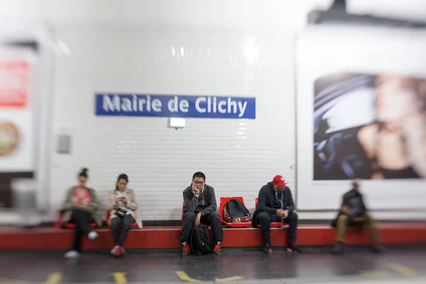 París Septiembre 2016 Paris Estación Metro Marie Clichy Septiembre 2016 —  Fotos de Stock