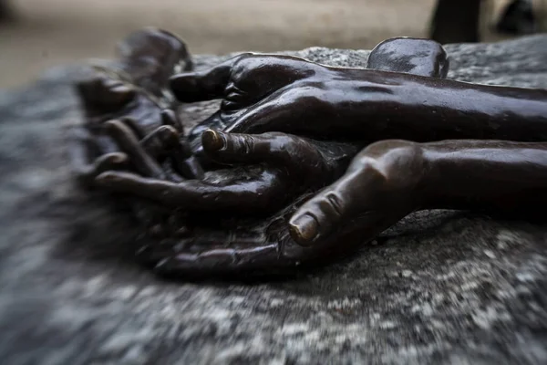 Paris France September 2016 Statues Hands Series Works French Sculptor — Stock Photo, Image