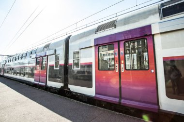 Paris, Fransa, 5 Ekim 2016 - Invalides hattındaki bir Fransız tren istasyonu Paris 'in 15.