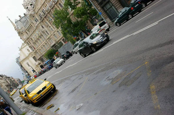 Güneşli Bir Günde Merkezinde Budapeşte Macaristan Tarihi Binalar — Stok fotoğraf