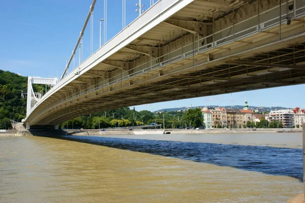 Historiska Byggnader Solig Dag Budapest Centrum Ungern — Stockfoto