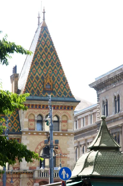 Historische Gebäude Einem Sonnigen Tag Budapest Innenstadt Ungarn — Stockfoto