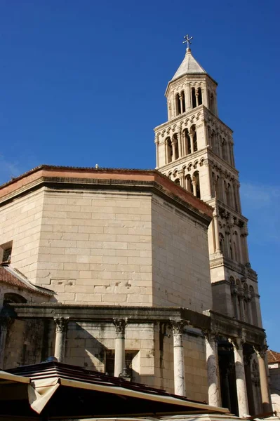 Edificios Históricos Diocleziano Split Centro Croacia Mar Adriatc — Foto de Stock