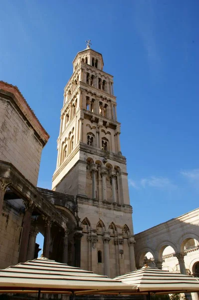 Historische Gebouwen Van Diocleziano Downtown Split Kroatië Adriatc Zee — Stockfoto