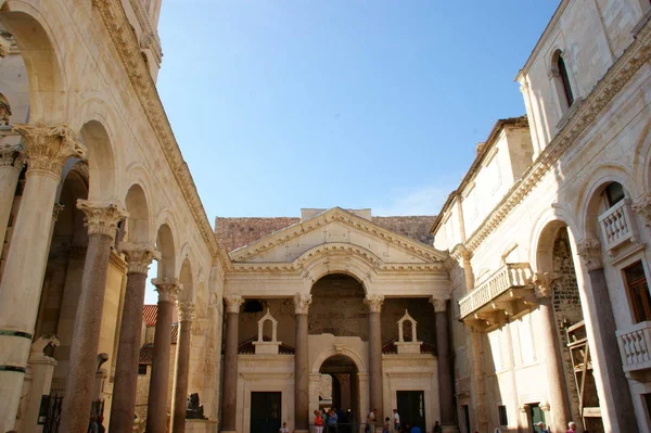 Edifici Storici Diocleziano Nel Centro Spalato Croazia Sul Mare Adriatico — Foto Stock
