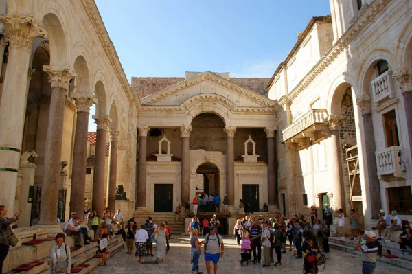 Edifici Storici Diocleziano Nel Centro Spalato Croazia Sul Mare Adriatico — Foto Stock