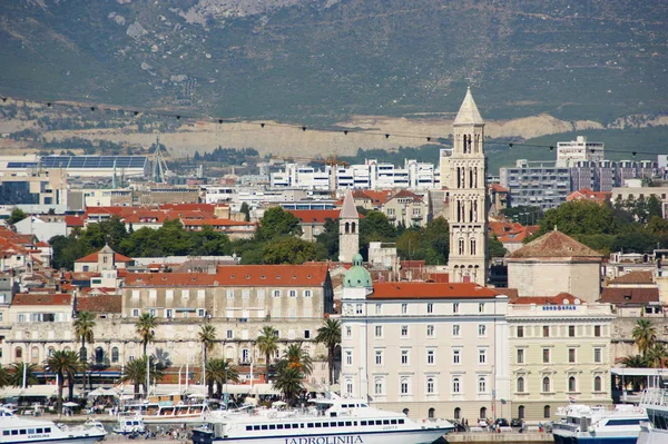 Исторические Здания Диоклециано Центре Сплита Хорватия Адриатическом Море — стоковое фото