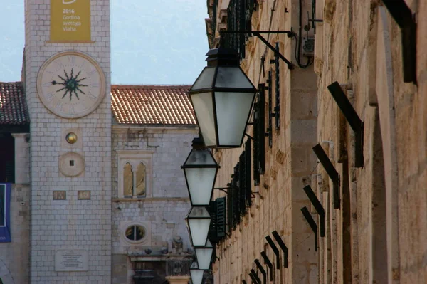 Historical Ancient Buildings Walls Dubrovnik Croatia — Stock Photo, Image