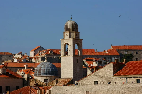 Edificios Históricos Antiguos Dentro Las Paredes Dubrovnik Croacia — Foto de Stock