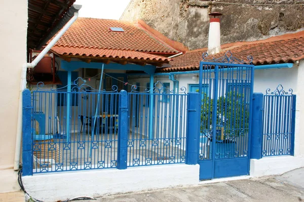 Katakolon, Yunan sokaklarında renkli ve tarihsel builfings