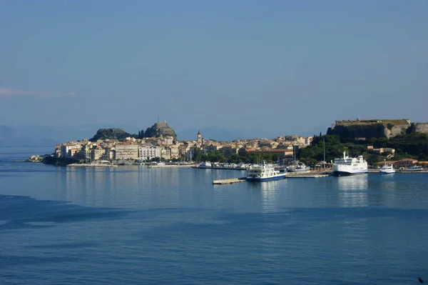 Nuova Fortezza Edifici Storici Isola Corf Greco — Foto Stock