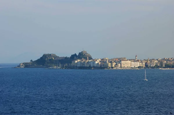 Nouvelle Forteresse Bâtiments Historiques Dans Île Corf Grec — Photo