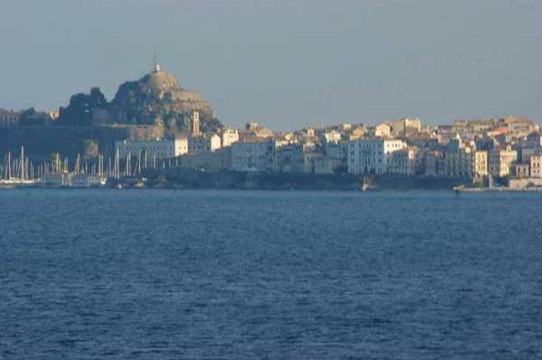 Nuova Fortezza Edifici Storici Isola Corf Greco — Foto Stock