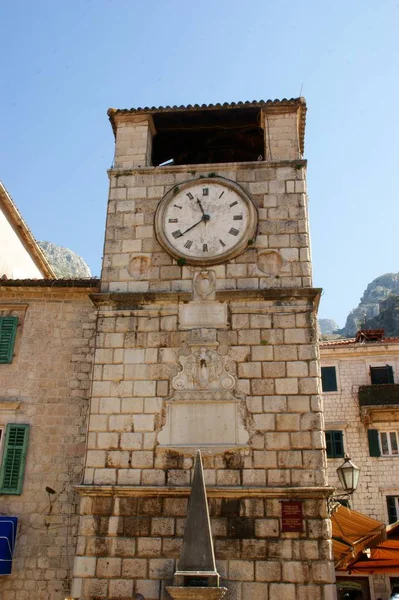 Αρχαία Κτίρια Και Ιστορικά Τείχη Του Μεγαλύτερο Φιόρδ Στην Αδριατική — Φωτογραφία Αρχείου