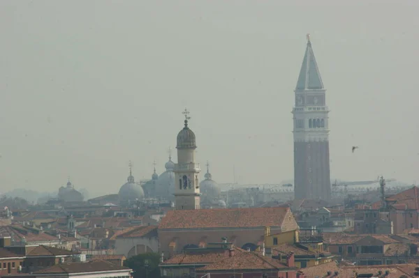 Skyline Van Venetië Het San Marco Plein Zonnige Dag — Stockfoto