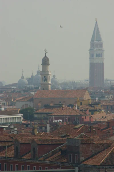 Horizonte Venecia Plaza San Marco Sunny Day —  Fotos de Stock