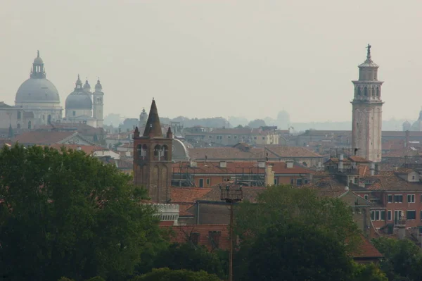 Skyline Van Venetië Het San Marco Plein Zonnige Dag — Stockfoto