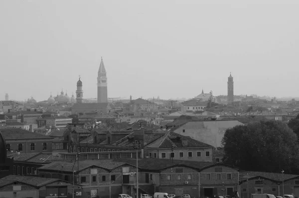 Benátky Panorama Náměstí San Marco Slunečný Den — Stock fotografie