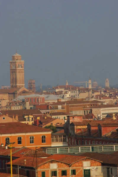 Skyline Van Venetië Het San Marco Plein Zonnige Dag — Stockfoto