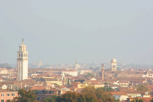 Horizonte Venecia Plaza San Marco Sunny Day —  Fotos de Stock