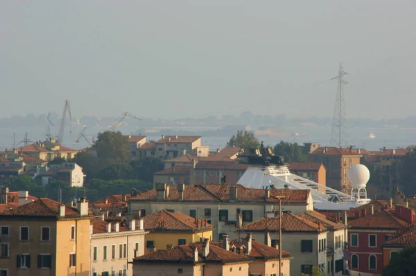 Benátky Panorama Náměstí San Marco Slunečný Den — Stock fotografie