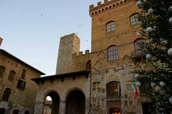 Antiguos Edificios Ciudad Medieval San Giminiano Toscana —  Fotos de Stock
