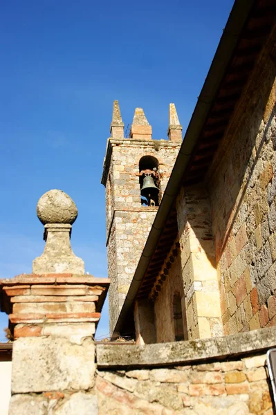 Edifícios Antigos Cidade Média Monteriggioni Toscana — Fotografia de Stock